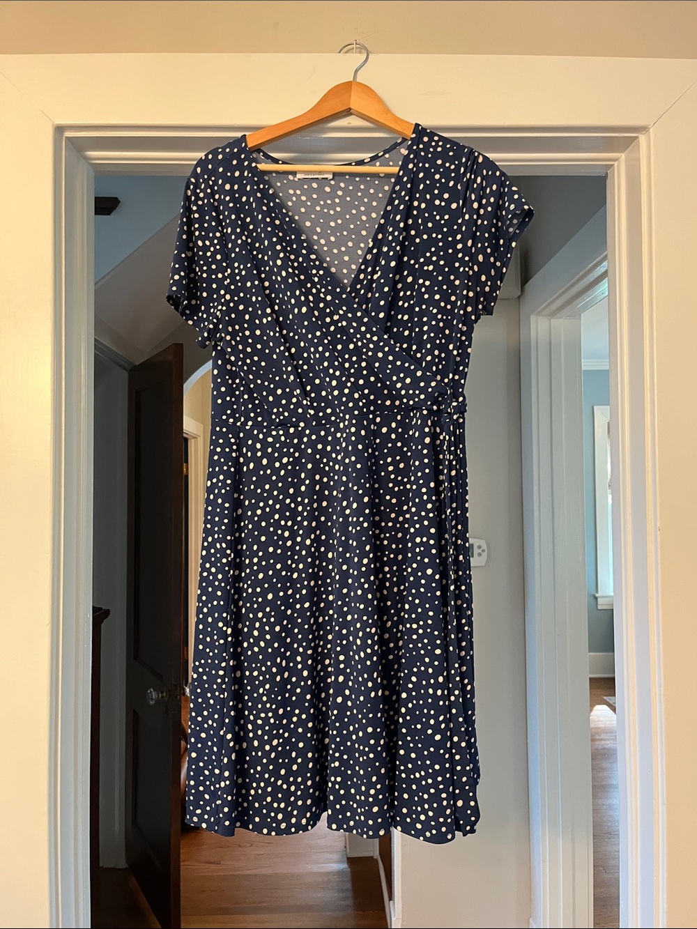 Kaileigh Blue Cream Polka Dot